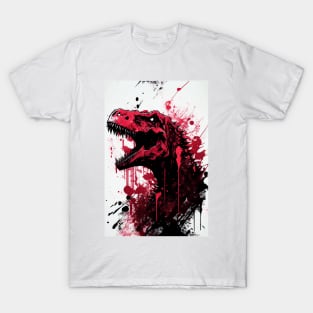 T Rex Ink Painting T-Shirt